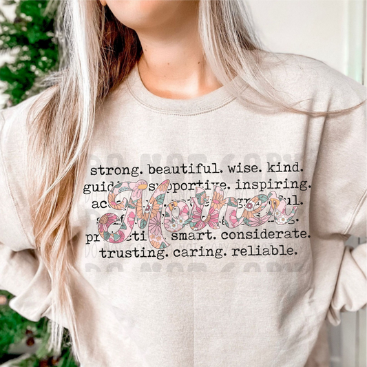 MOTHER MEANING DISTRESSED - DTF TRANSFER