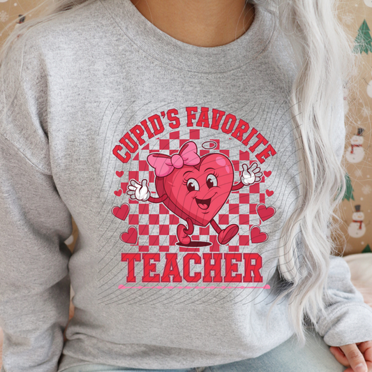 CUPIDS FAVORITE TEACHER - DTF TRANSFER