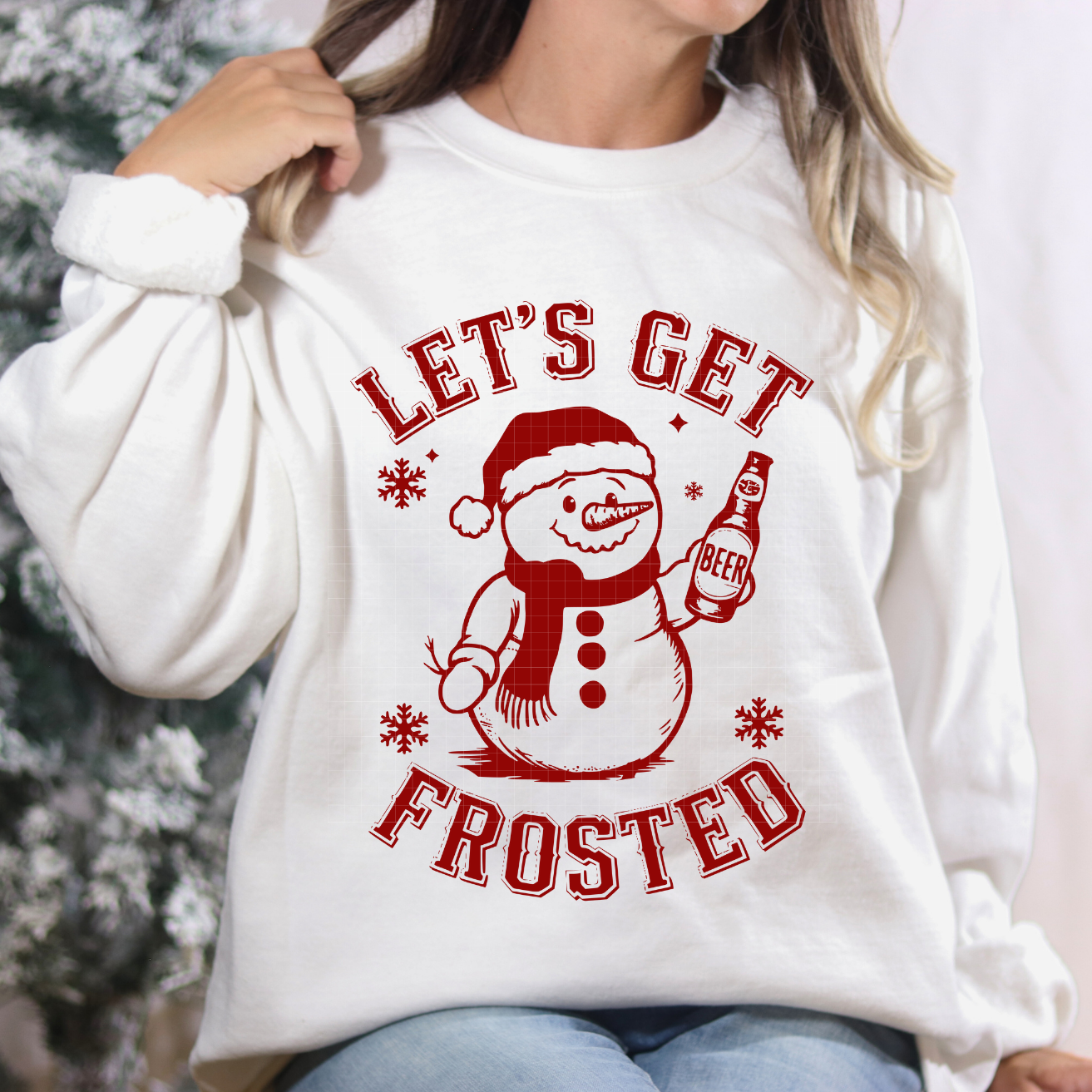 SNARKY LETS GET FROSTED RED - DTF TRANSFER