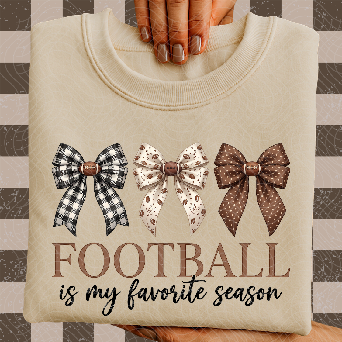 FOOTBALL IS MY FAVORITE SEASON BOWS - DTF TRANSFER