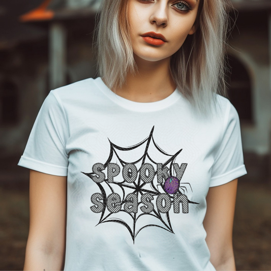 SPOOKY SEASON CHECKERED - DTF TRANSFER