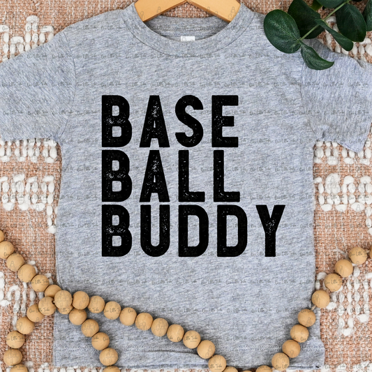 BASEBALL BUDDY - BLACK - DTF TRANSFER