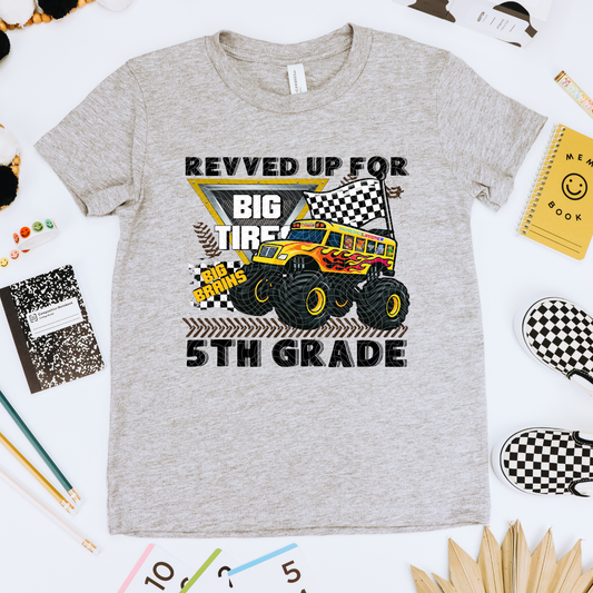 REVVED UP FOR 5TH GRADE - DTF TRANSFER
