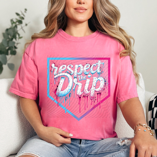 RESPECT THE DRIP HOME PLATE - DTF TRANSFER