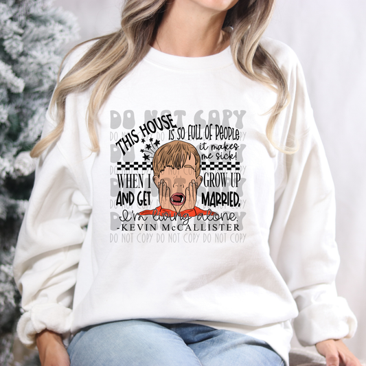 THIS HOUSE BLK TEXT - NO DISTRESSING - DTF TRANSFER