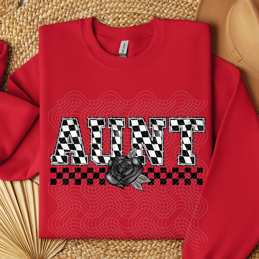 AUNT CHECKERED - DTF TRANSFER
