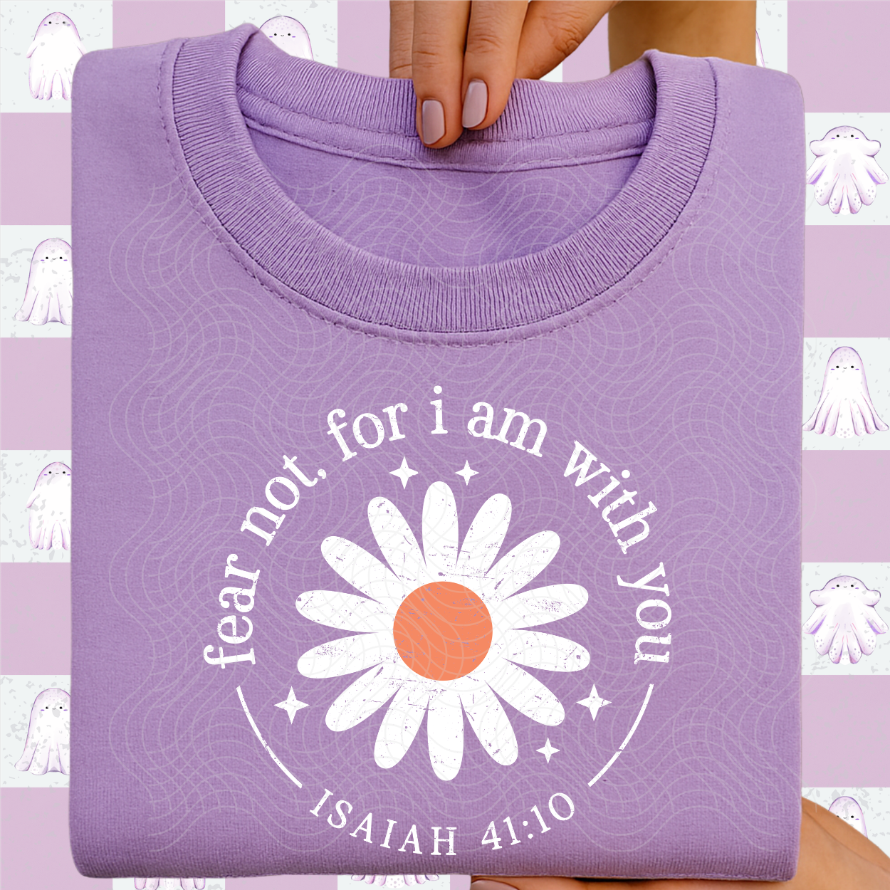 I AM WITH YOU, WHT DISTRESSED - DTF TRANSFER