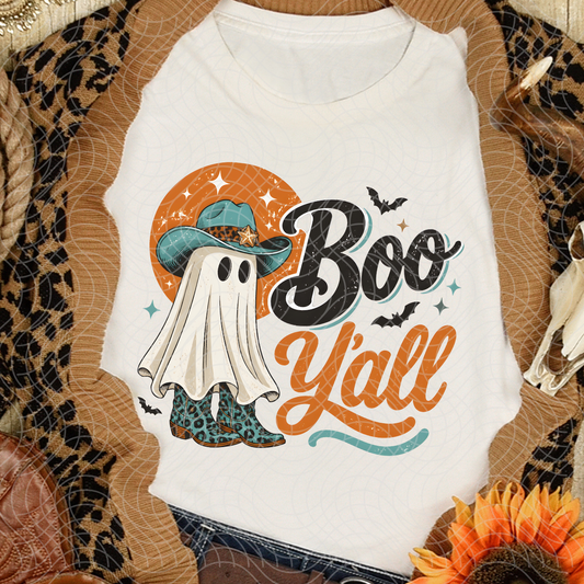 BOO Y'ALL - DTF TRANSFER