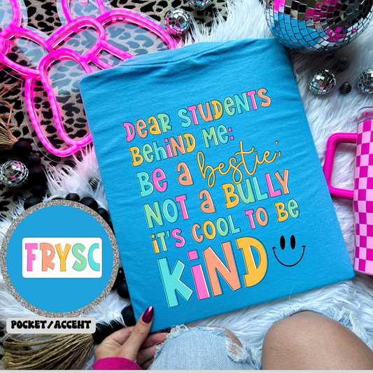 BE KIND - FRYSC POCKET - DTF TRANSFER