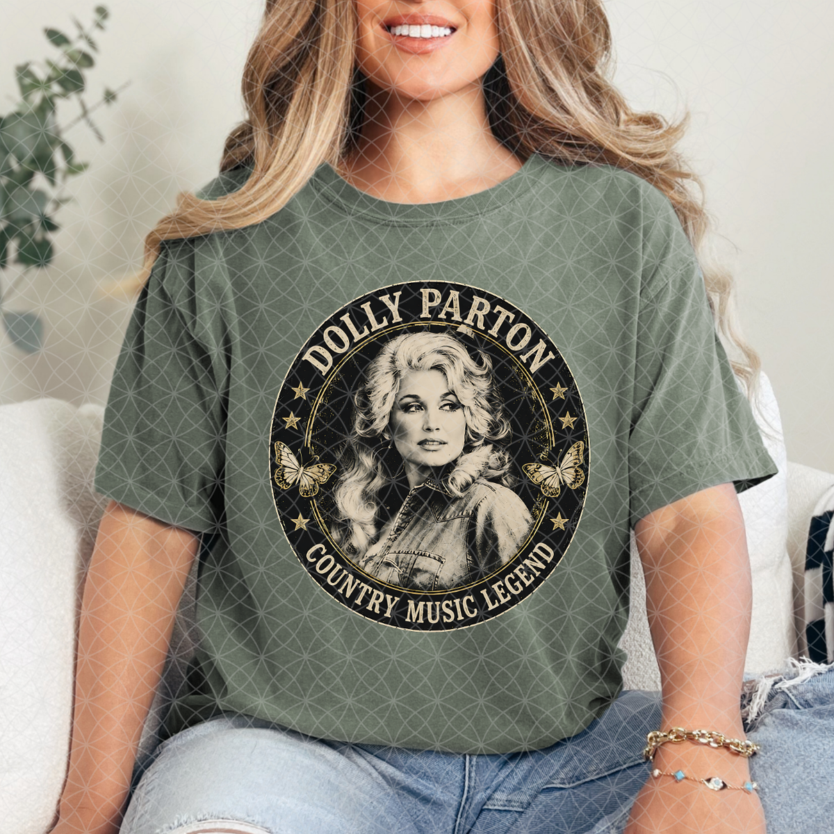 COUNTRY MUSIC LEGEND CIRCLE - DTF TRANSFER