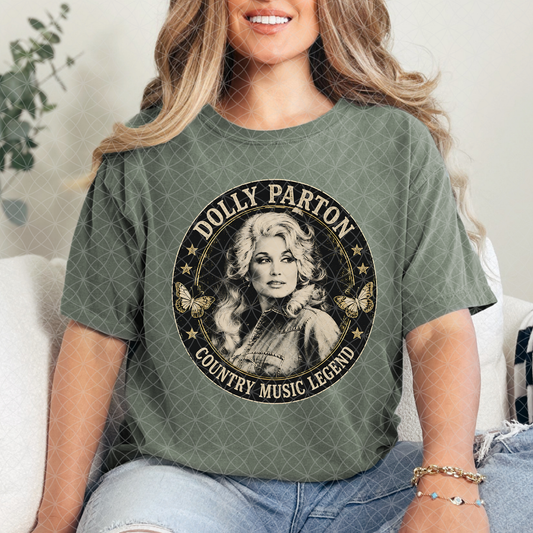 COUNTRY MUSIC LEGEND CIRCLE - DTF TRANSFER