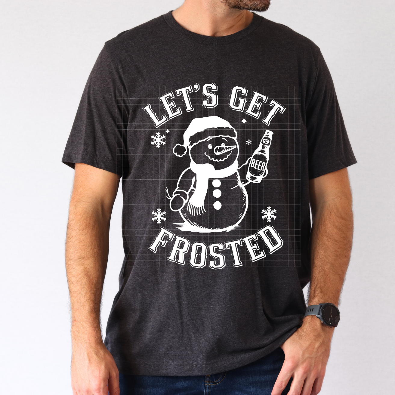 SNARKY LETS GET FROSTED WHITE - DTF TRANSFER