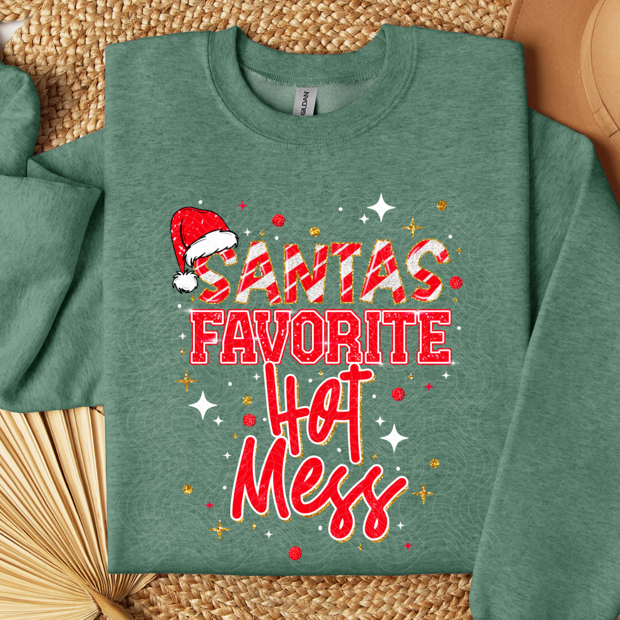 SANTAS FAV HOT MESS - DTF TRANSFER