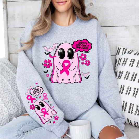 PINK GHOST W/ SLEEVE - DTF TRANSFER