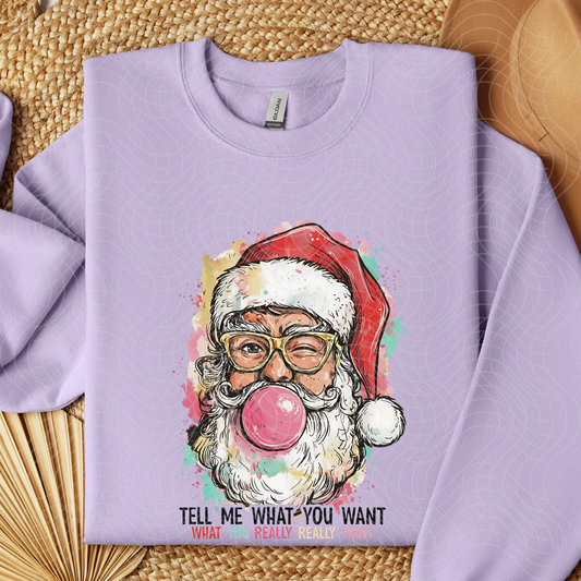 TELL ME BLK TEXT - DTF TRANSFER