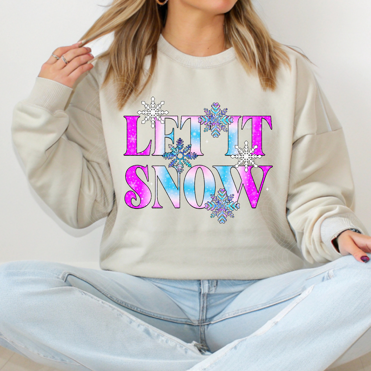 LET IT SNOW - DTF TRANSFER