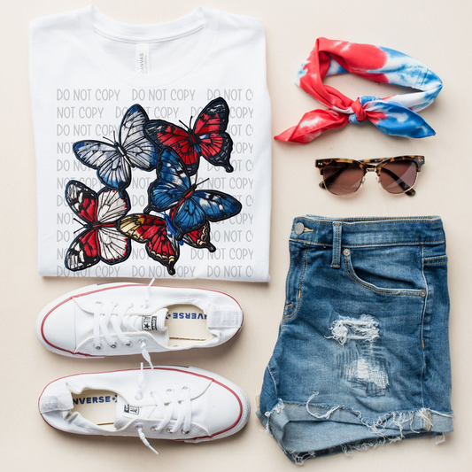 USA BUTTERFLIES - DTF TRANSFER
