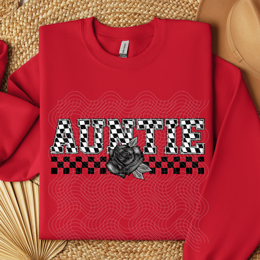 AUNTIE CHECKERED - DTF TRANSFER