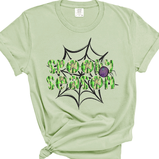 SPOOKY SEASON GREEN - DTF TRANSFER