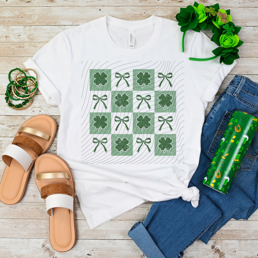 CLOVERS AND BOWS - DTF TRANSFER