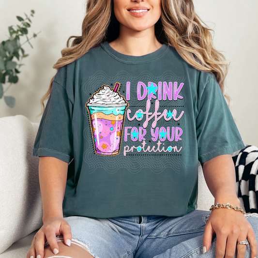 COFFEE FOR YOUR PROTECTION - DTF TRANSFER