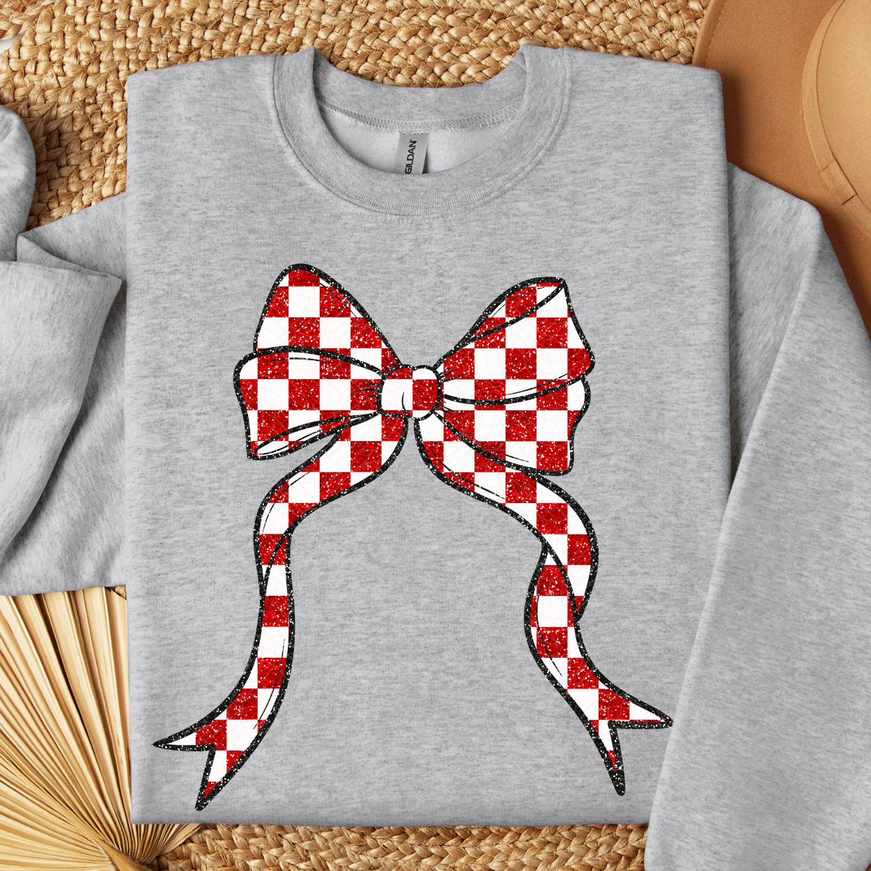 CHECKERED BOW - DTF TRANSFER