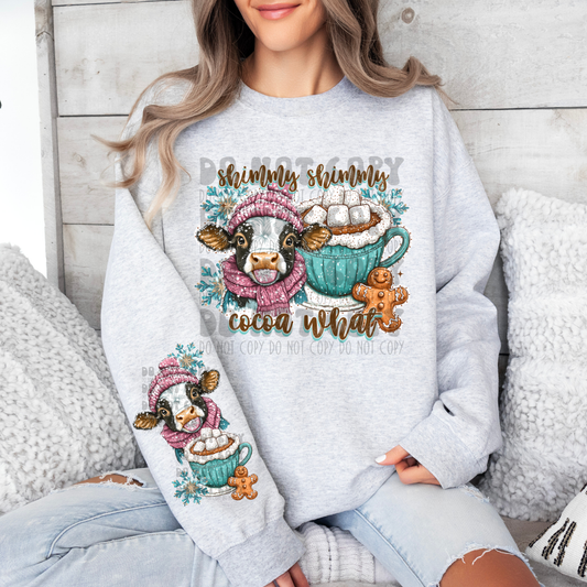 SHIMMY SHIMMY COCOA WHAT W/ SLEEVE - DTF TRANSFER
