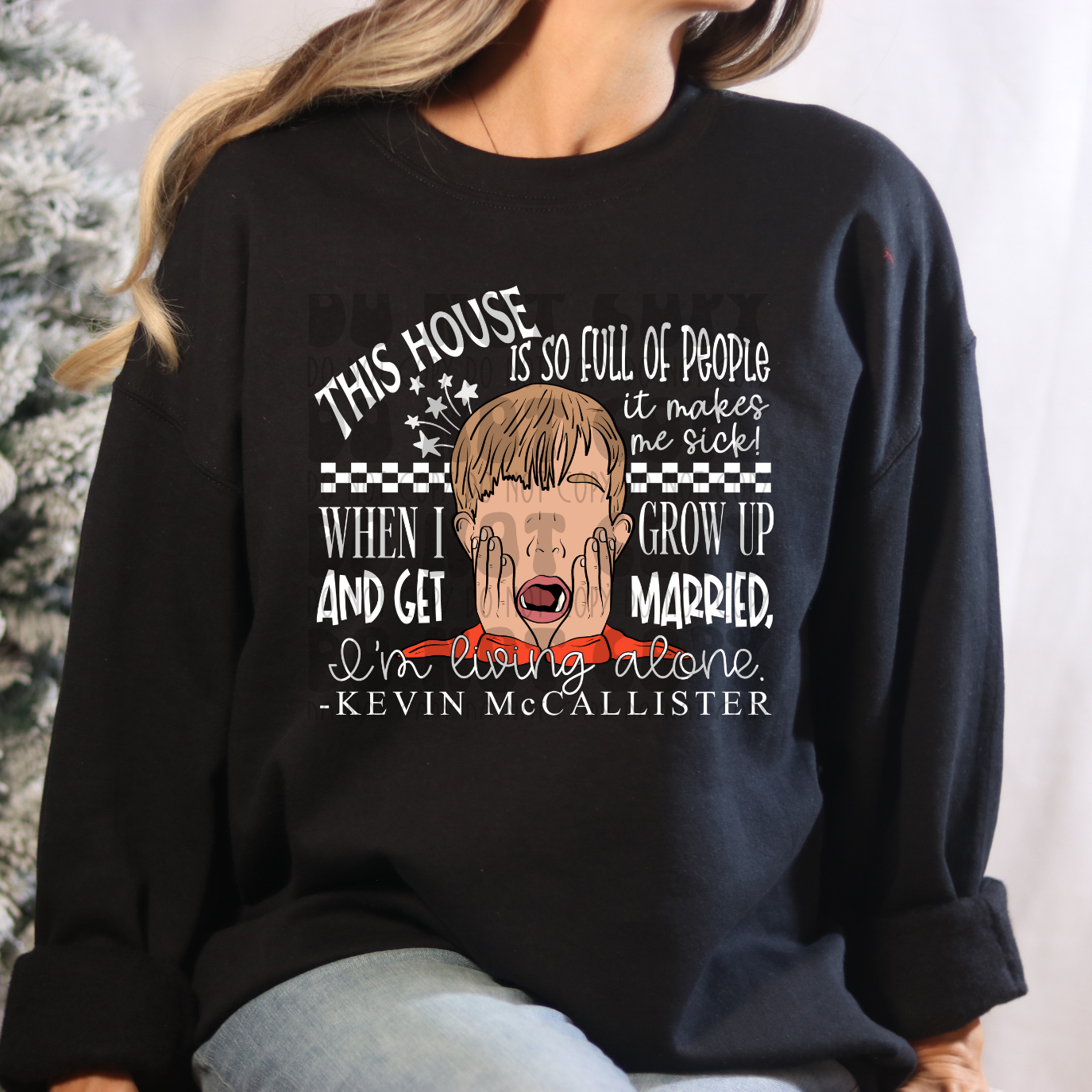 THIS HOUSE WHT TEXT - NO DISTRESSING - DTF TRANSFER