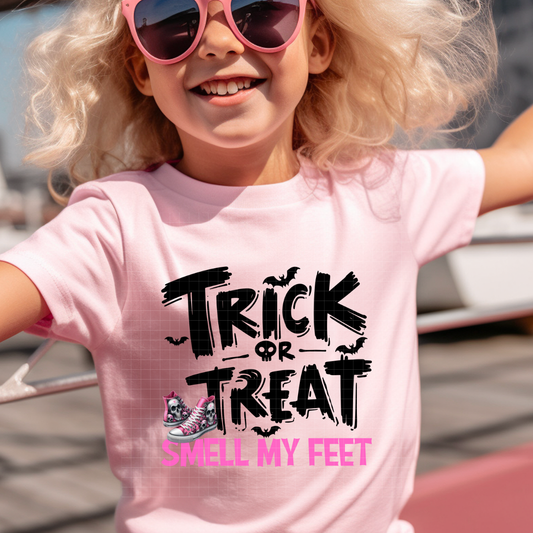 TRICK OR TREAT PINK - DTF TRANSFER