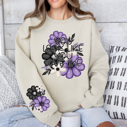 LOVE ME W/ SLEEVE - DTF TRANSFER