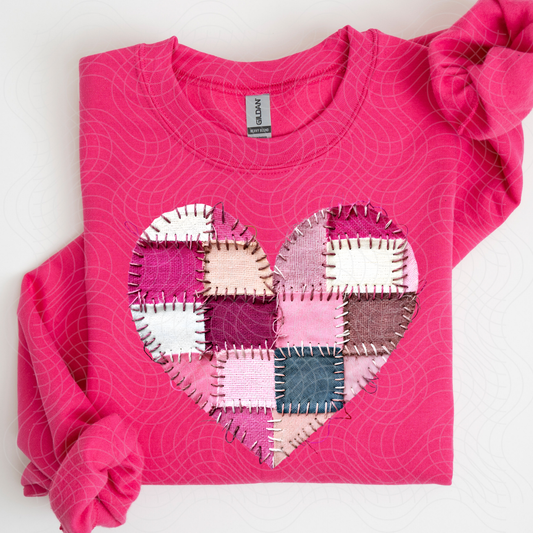 PATCHWORK HEART - DTF TRANSFER