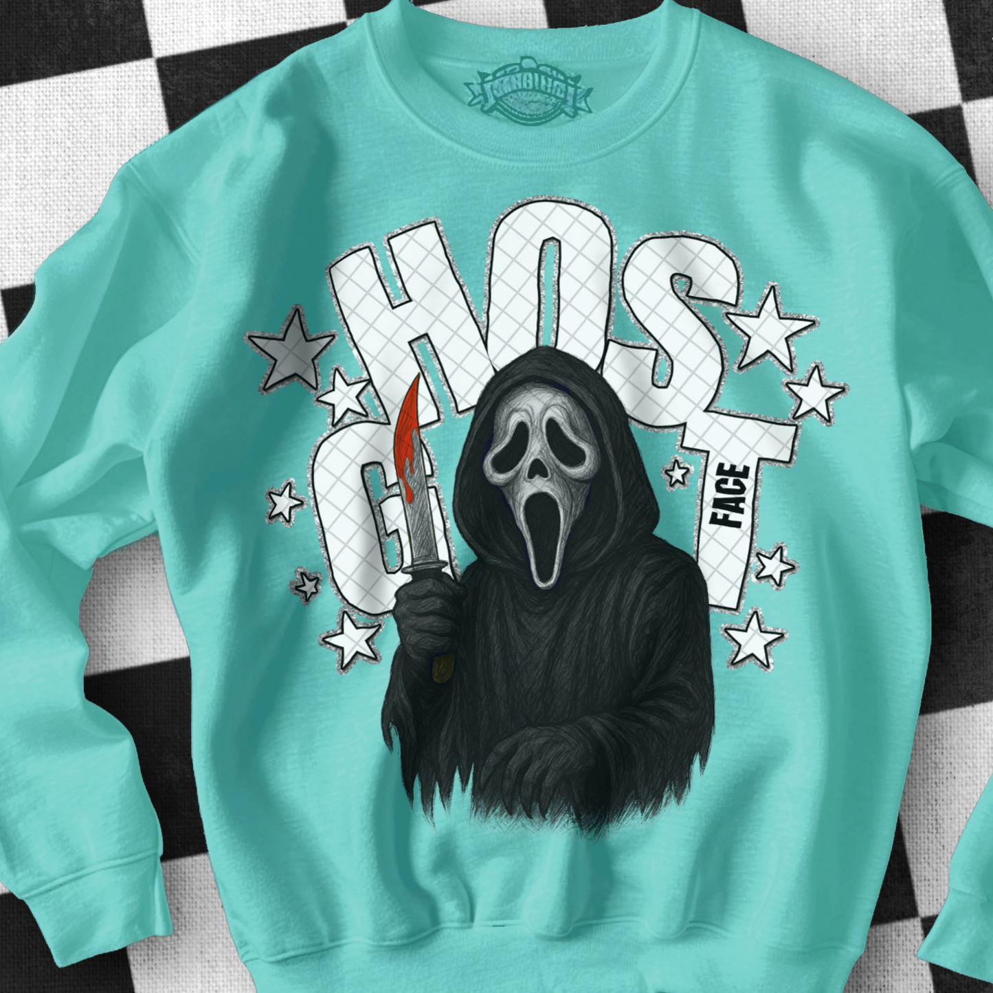 G H O S T , OUTLINED - DTF TRANSFER