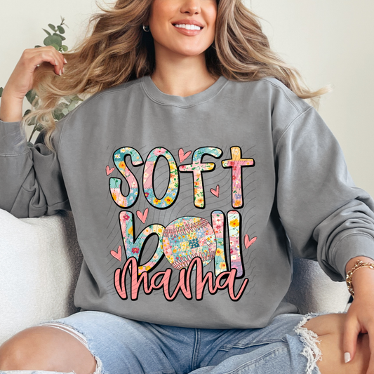 SOFTBALL PATCHWORK - DTF TRANSFER