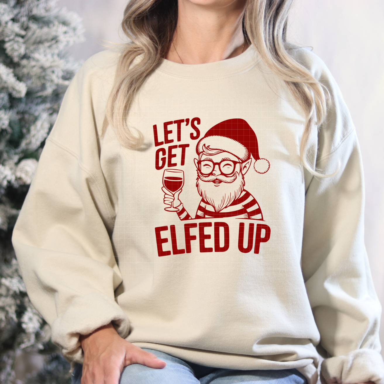 SNARKY LETS GET ELFED UP RED - DTF TRANSFER