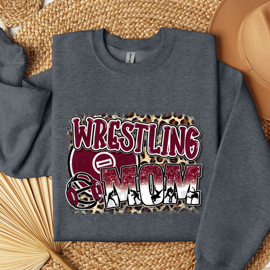 WRESTLING MOM MAROON - DTF TRANSFER