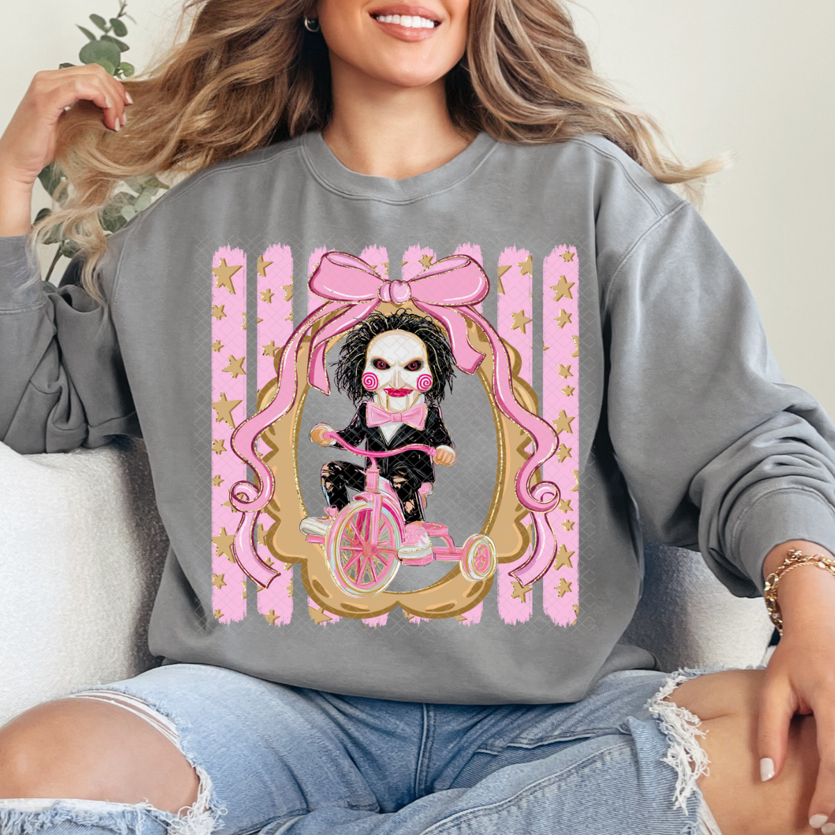 PREPPY PINK HORROR - DTF TRANSFER