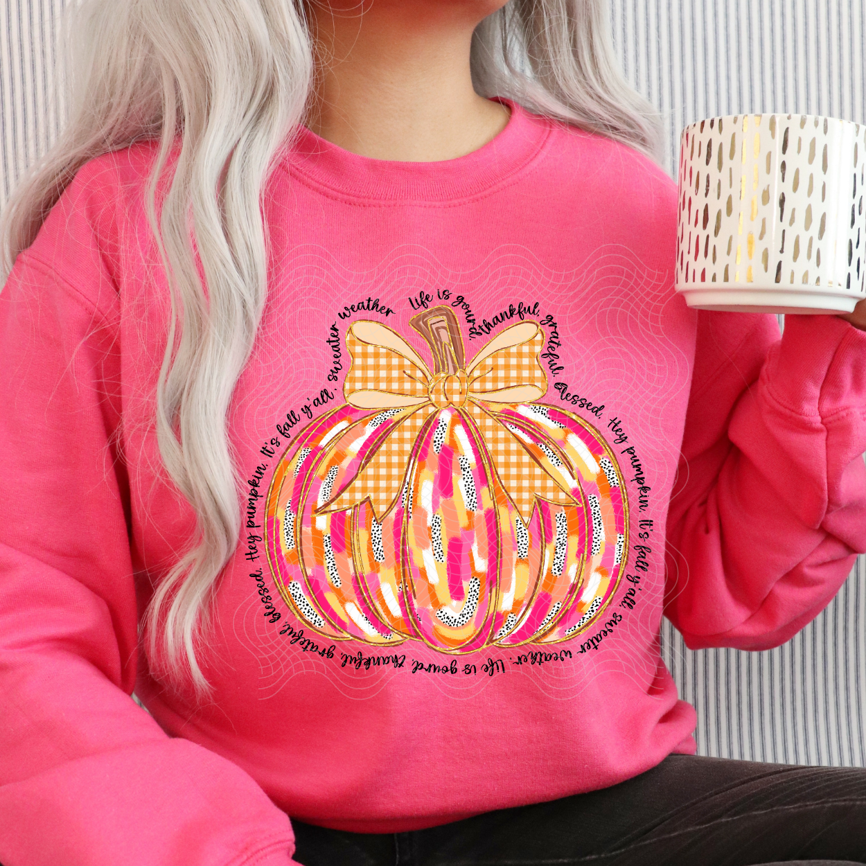 BRUSHSTROKE PUMPKIN - DTF TRANSFER