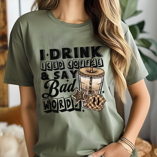 COFFEE & BAD WORDS - DTF TRANSFER