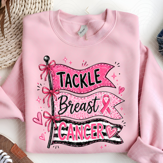 TACKLE BREAST CANCER PENDANTS - DTF TRANSFER