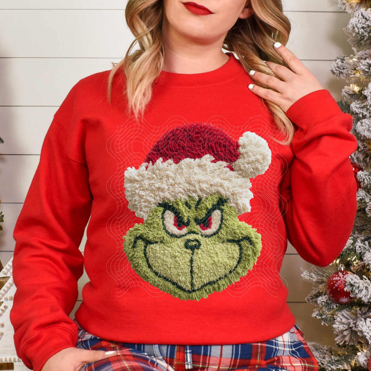 FAUX YARN GREEN GUY - DTF TRANSFER