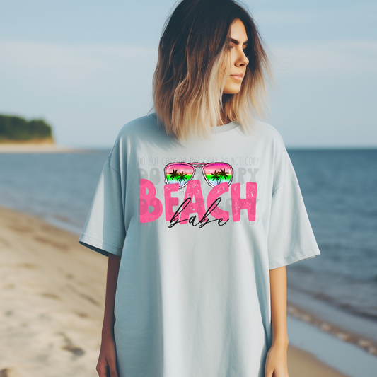 BEACH BABE PINK - DTF TRANSFER
