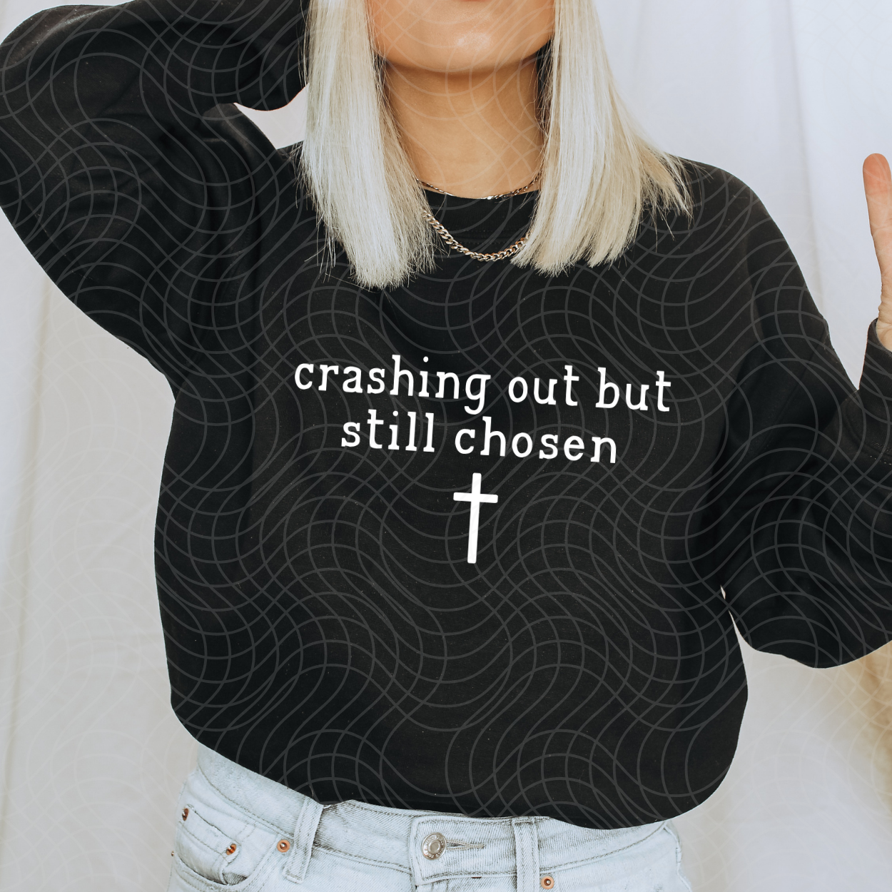 CRASHING OUT BUT STILL CHOSEN - DTF TRANSFER