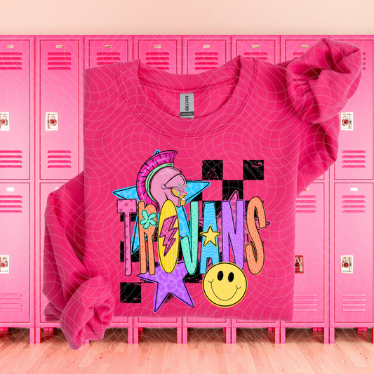TROJANS PREPPY - DTF TRANSFER