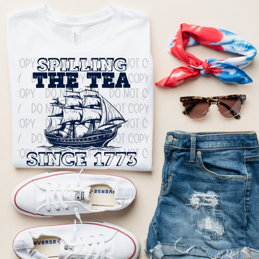 SPILLING THE TEA - DTF TRANSFER