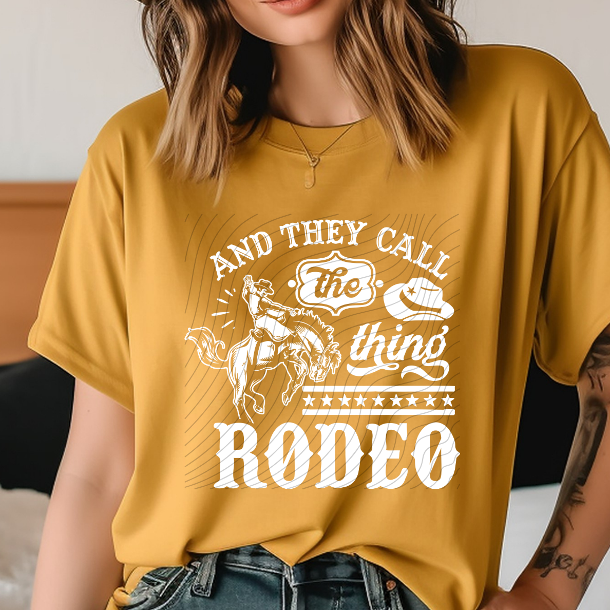 RODEO WHT - DTF TRANSFER