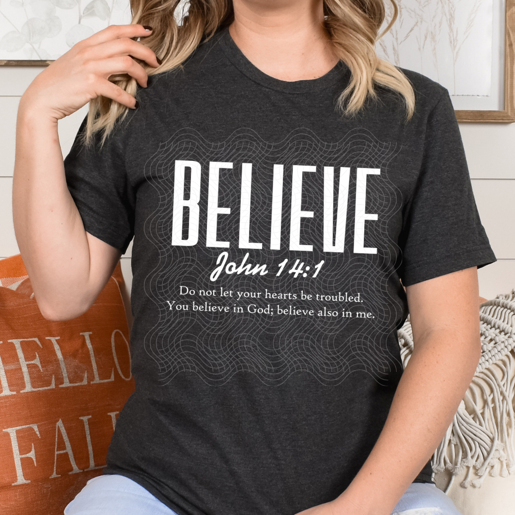 BELIEVE WHT - DTF TRANSFER