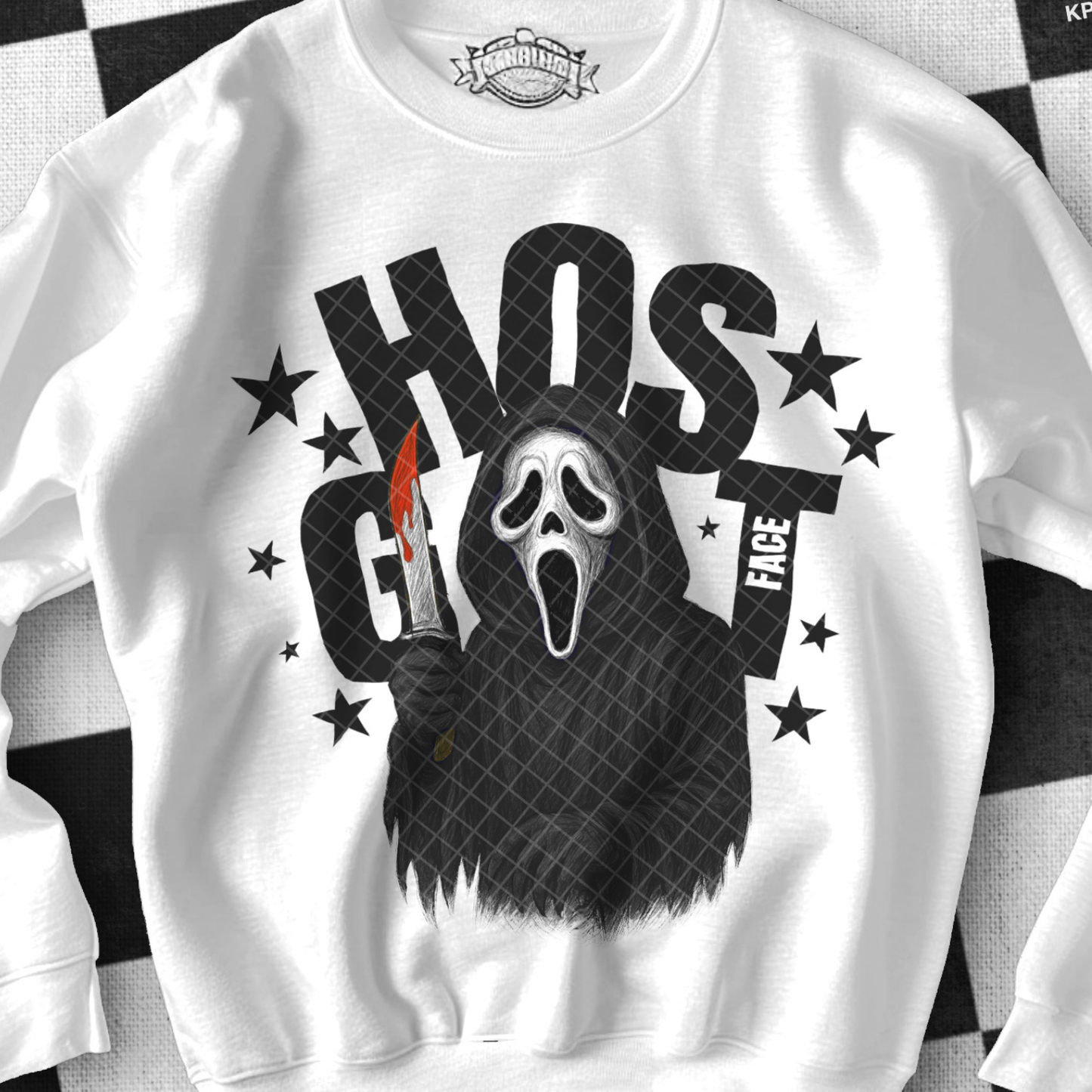 G H O S T , BLACK - DTF TRANSFER