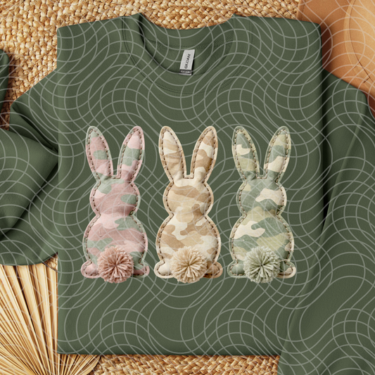 CAMO BUNNIES - DTF TRANSFER