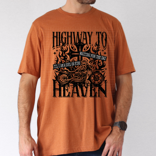 HIGHWAY TO HEAVEN WAITING FOR THE DAY - DTF TRANSFER
