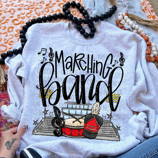 MARCHING BAND RED - DTF TRANSFER